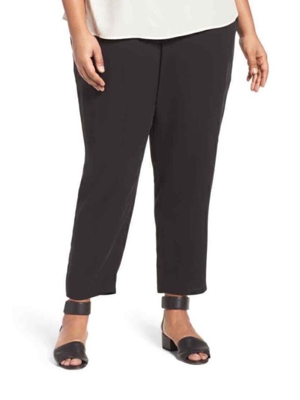 NWT Tahari Tapered Loose Fit Pull On Trousers